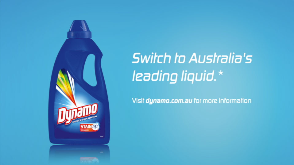 Dynamo Detergent Switch to Liquid commercial - 3D animation and product visualization